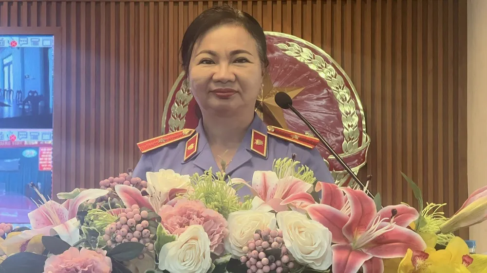 Phó viện trưởng VKSND TP.HCM Huỳnh Thị Ngọc Hoa. Ảnh: SONG MAI