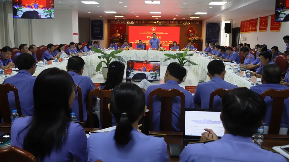 Toàn cảnh buổi tọa đàm tại VKSND TP.HCM. Ảnh: SONG MAI