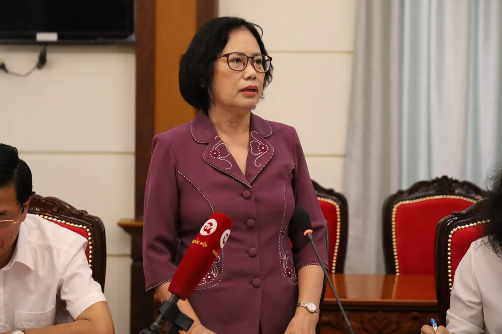 Phó Chủ tịch Hội Luật gia TP.HCM Ung Thị Xuân Hương. Ảnh: SONG MAI ghi âm
