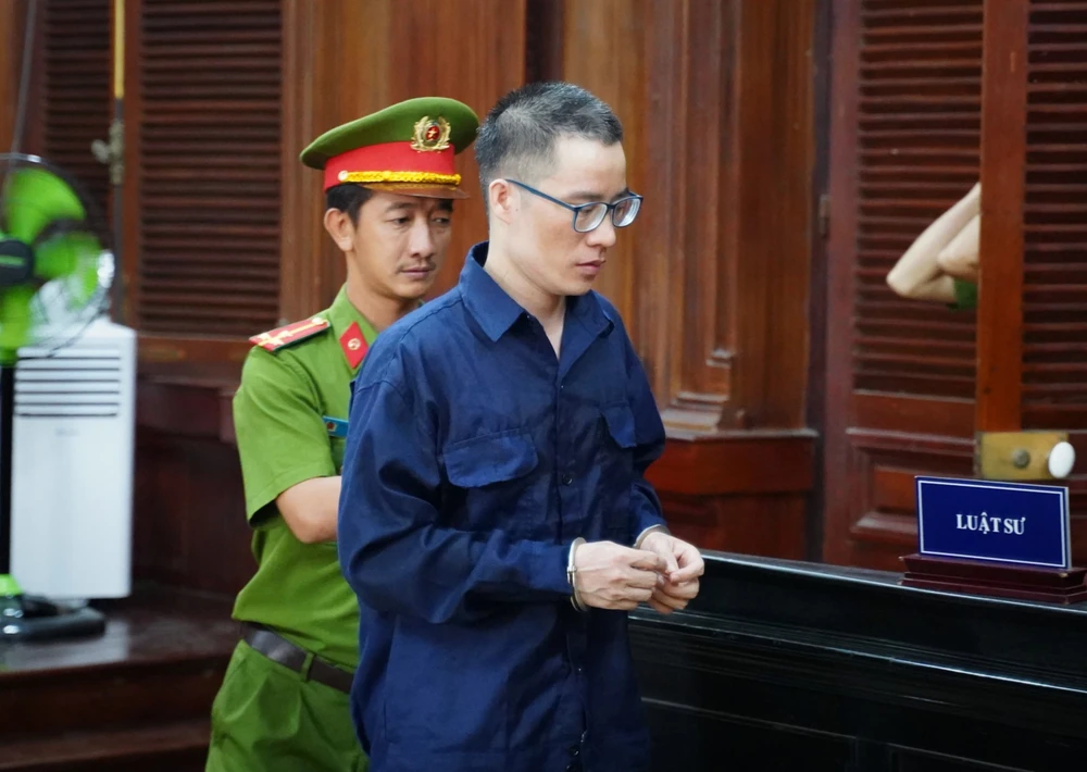 Bị hại Nguyễn Văn Chung - hiện cũng đang là bị can trong một vụ án khác. Ảnh: THUẬN VĂN Trần Quí Thanh