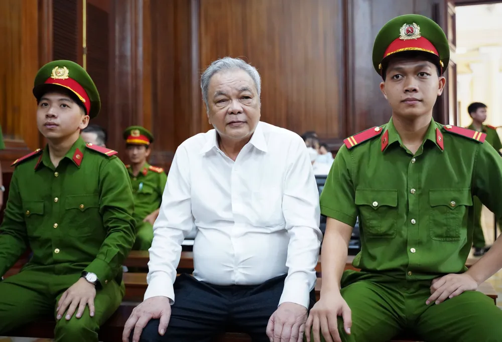 Ông Trần Quí Thanh tại tòa. Ảnh: THUẬN VĂN Trần Quí Thanh