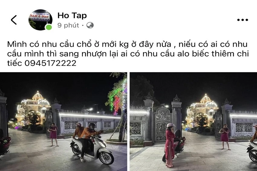 Chủ nhân rao bán biệt thự lộng lẫy chiều 24-7-2024. Ảnh chụp Facebook ông Hồ An Tập. căn biệt thự lộng lẫy ở cà mau.jpeg