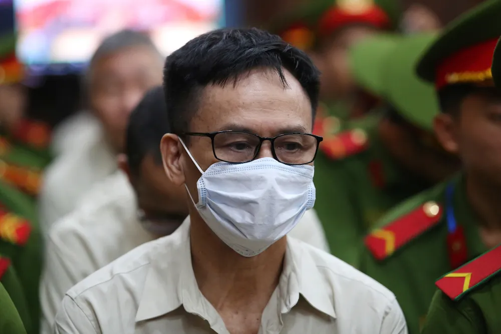 Bị cáo Trần Kỳ Hình. Ảnh: HOÀNG GIANG Trần Kỳ Hình đại án đăng kiểm.jpg