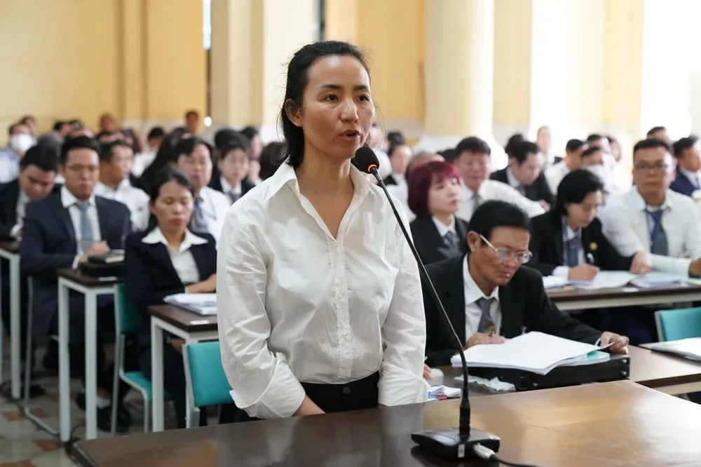 Bị cáo Trần Thị Mỹ Dung - cựu phó tổng SCB phụ trách tín dụng và xử lý nợ SCB. Ảnh: TTBC (chụp tại phiên tòa sơ thẩm xét xử vụ án ở giai đoạn 1) Trần Thị Mỹ Dung.webp