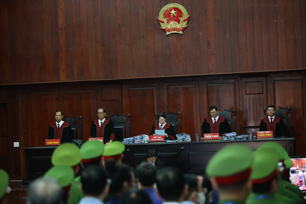 Chủ tọa phiên tòa là thẩm phán Huỳnh Thanh Duyên. Ảnh: NGUYỆT NHI