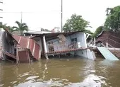 Clip: Sạt lở làm 5 căn nhà sụp xuống sông Cần Thơ
