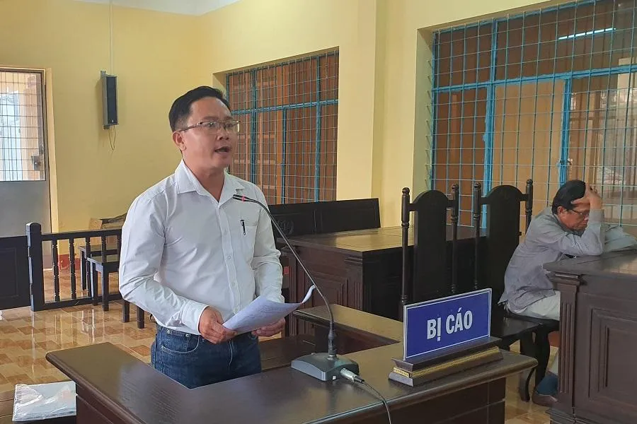 Phan Thanh Sang tại phiên tòa cuối cùng trước khi được đình chỉ vụ án. Ảnh: TRẦN VŨ.