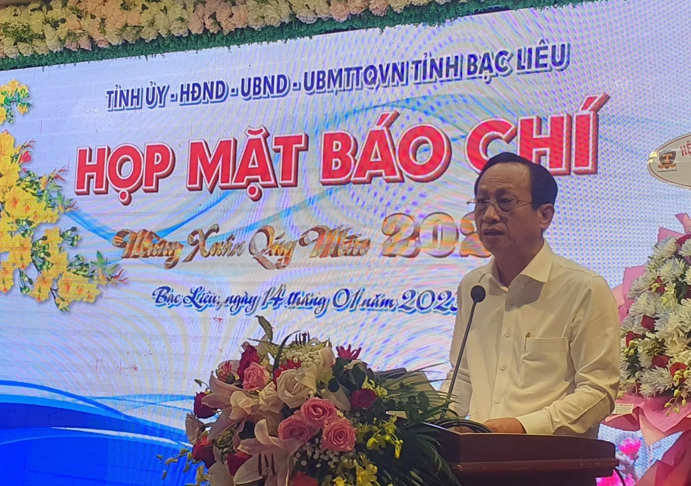 Bạc Liêu họp mặt báo chí mừng xuân 2023 ảnh 2