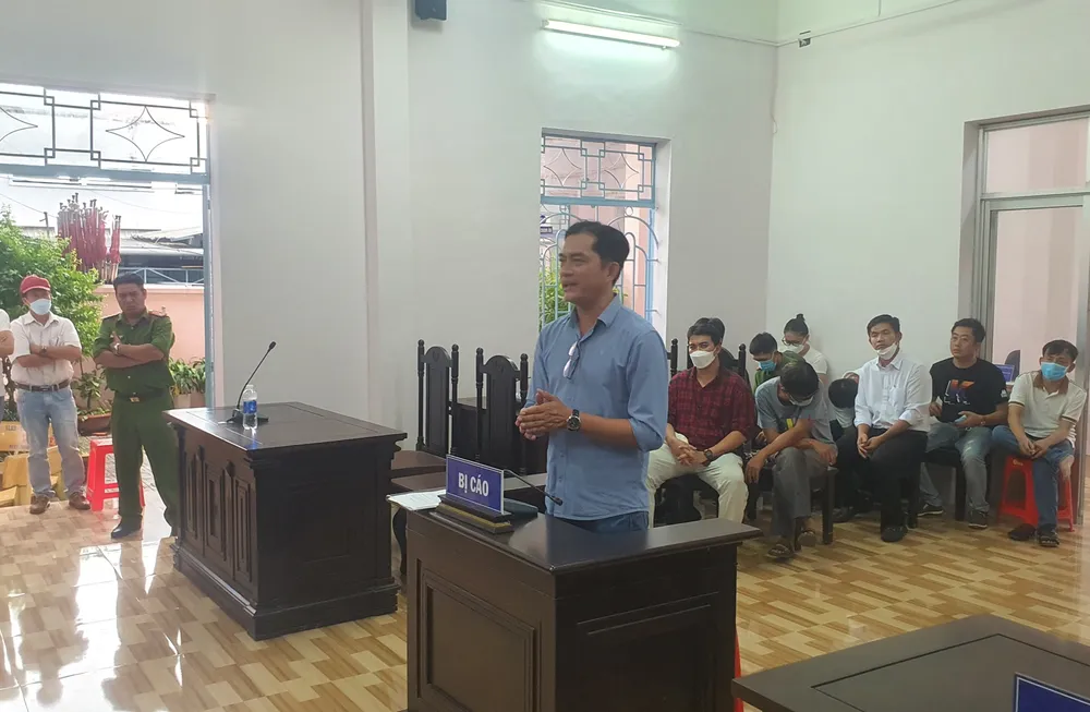 Jimmy Huỳnh tại phiên sơ thẩm tháng 9-2022. Ảnh: TRẦN VŨ