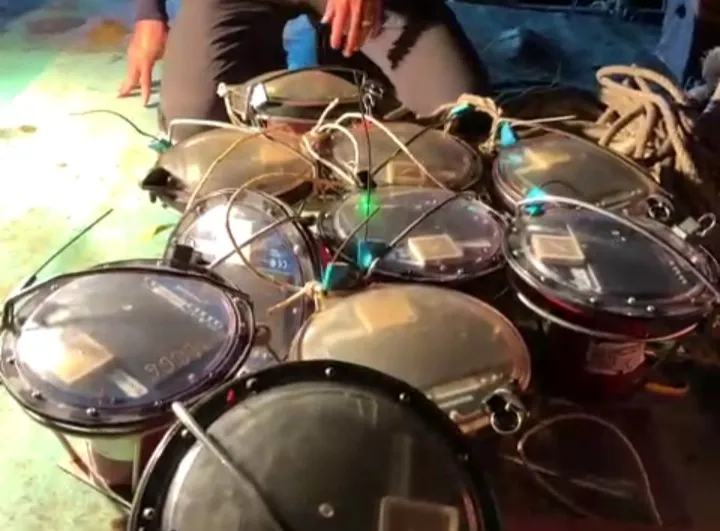 Số thiết bị định vị bị phát hiện. Ảnh CTV