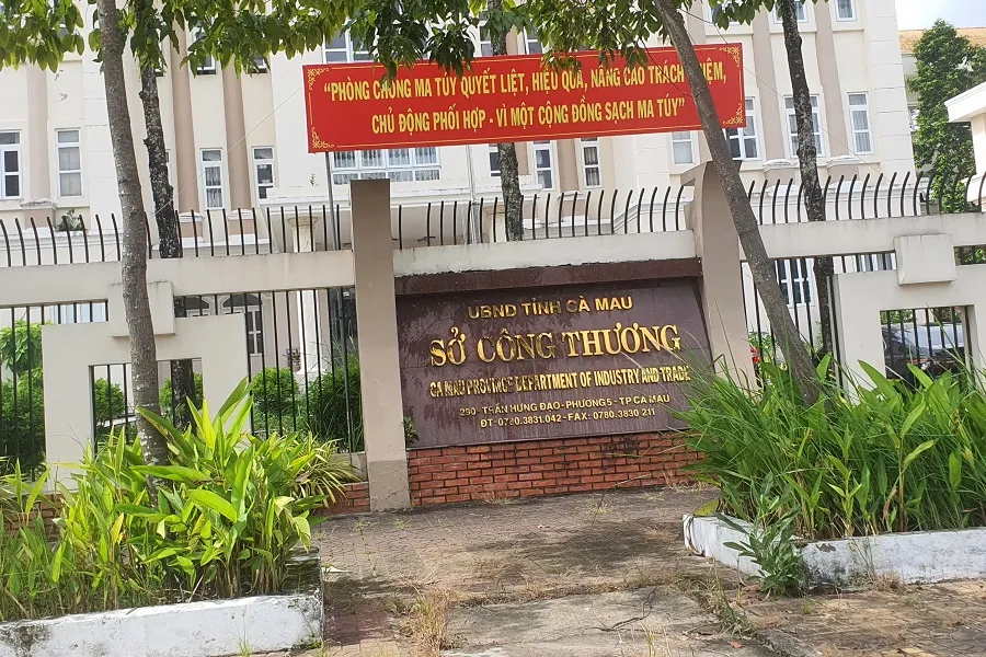 Sở Công Thương tỉnh Cà Mau. Ảnh: TRẦN VŨ Sở Công Thương tỉnh Cà Mau. Ảnh: TRẦN VŨ