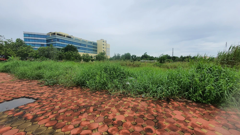 Một góc dự án phân lô bán nền trong vụ án Công ty ông Nhân bị tuyên lừa đảo. Ảnh: TRẦN VŨ