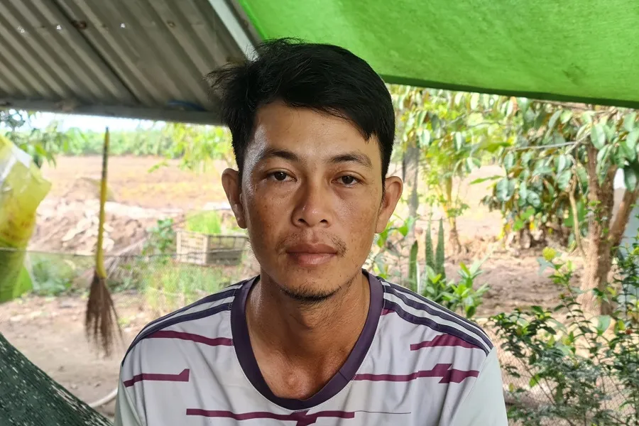 Nông dân Nguyễn Phương Tính bị quịt tiền bán lúa hơn 53 triệu đồng. Ảnh: CTV Anh Nguyễn Phương Tính bị quịt tiền bán lúa.jpg
