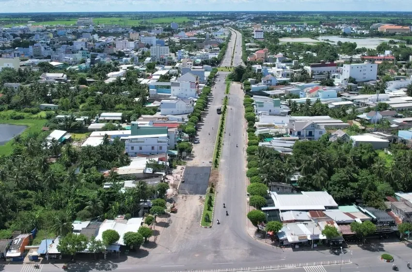 Một góc thành phố Bạc Liêu nhìn từ trên cao. Ảnh: CTV Nhà tài trợ sản phẩm quy hoạch bạc liêu 1.png