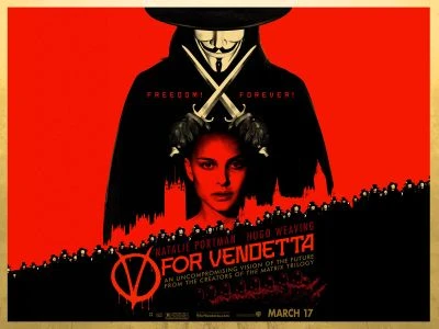 Poster bộ phim V for Vendetta, 2005