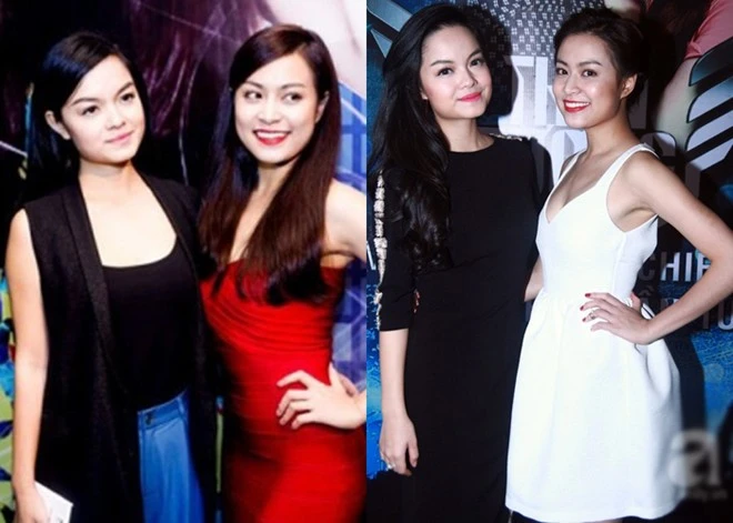 Trong vài lần xuất hiện cùng nhau để quảng bá cho bộ phim Thần tượng, mọi người đều ngỡ Hoàng Thùy Linh và Phạm Quỳnh Anh như chị em một nhà. Ngoài đời, hai mỹ nhân của Vpop chơi rất thân với nhau.