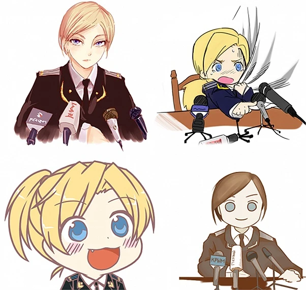 Bộ trưởng xinh đẹp của Crưm qua nét vẽ cực đáng yêu ảnh 9