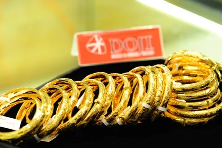 Giá vàng biến động mạnh trong tuần.