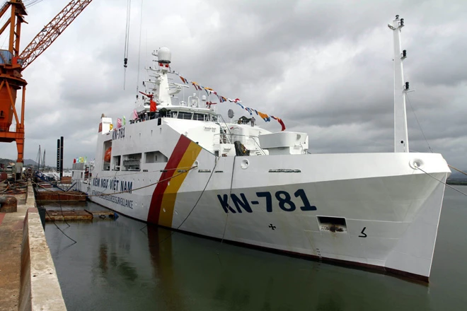 Chùm ảnh về con tàu Kiểm ngư hiện đại nhất Việt Nam ảnh 1