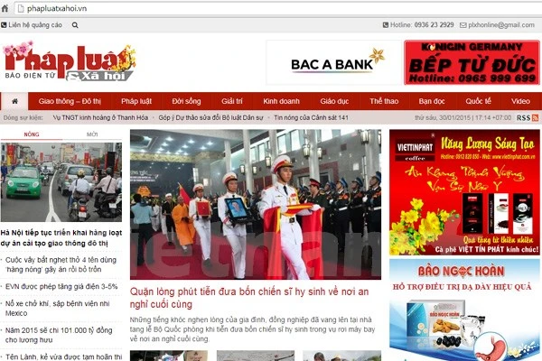 Thông tin bạo lực, Báo Pháp luật & Xã hội bị phạt nặng ảnh 1 Thông tin bạo lực, Báo Pháp luật & Xã hội bị phạt nặng ảnh 1