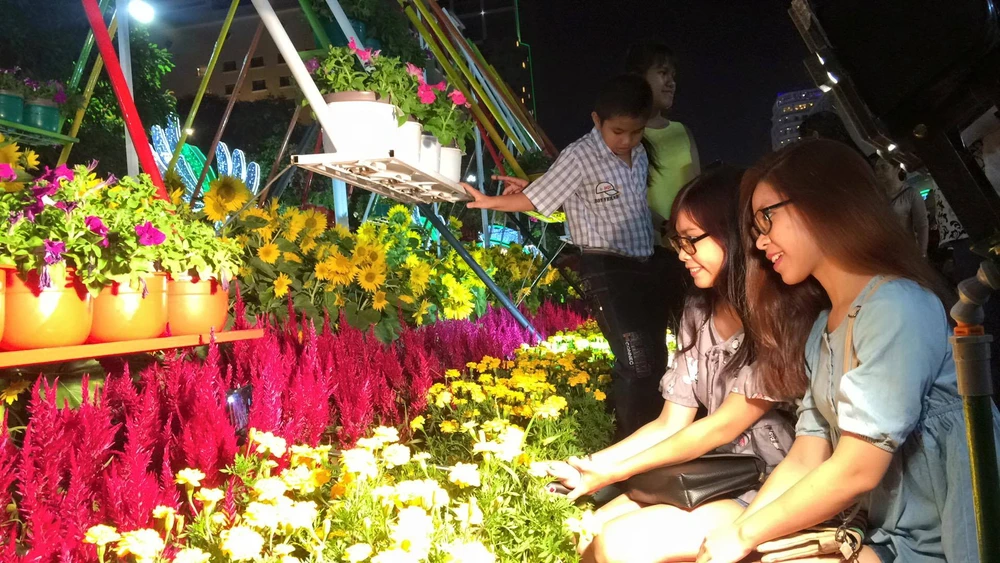 Hàng ngàn người đổ về phố đi bộ đón giao thừa ảnh 9 Hàng ngàn người đổ về phố đi bộ đón giao thừa ảnh 9