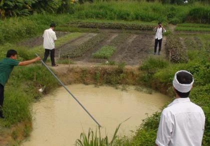 Khu vực ba em học sinh bị đuối nước. Ảnh: TD