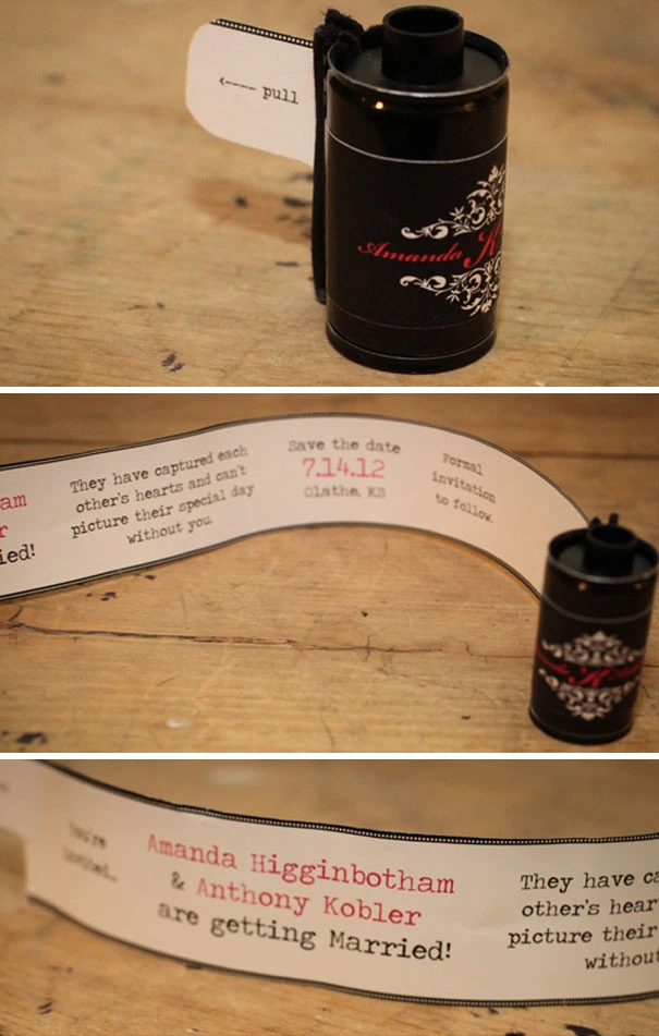 Một thông điệp mời cưới được dấu trong cuộn phim?