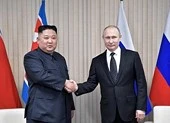 Triều Tiên phát hành tem kỷ niệm cuộc gặp Tổng thống Putin