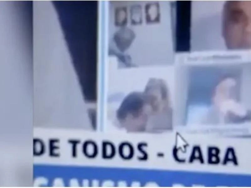 Nghị sĩ Argentina hôn ngực phụ nữ khi đang họp trực tuyến ảnh 1