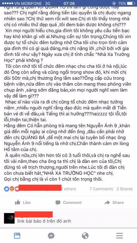Ảnh chụp màn hình Facebook