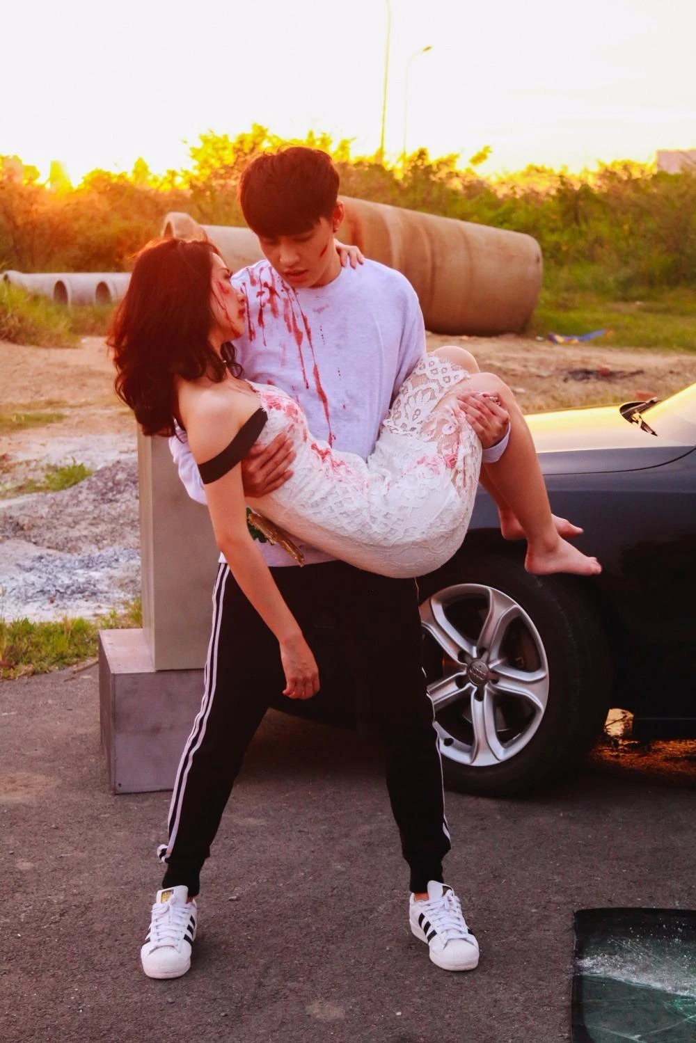 Đoạn nhạc vi phạm nằm ở phân cảnh nổ xe trong MV