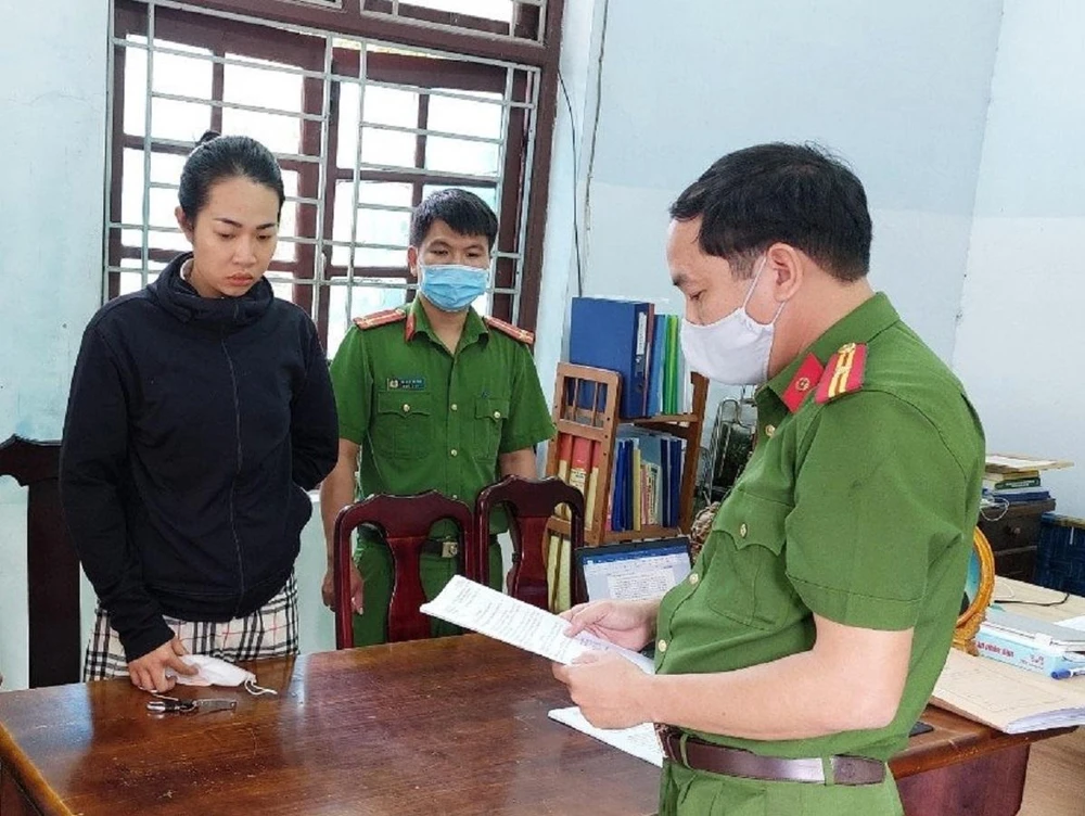 Phạm Thị Mỹ Hằng bị bắt tạm giam. Ảnh: HT