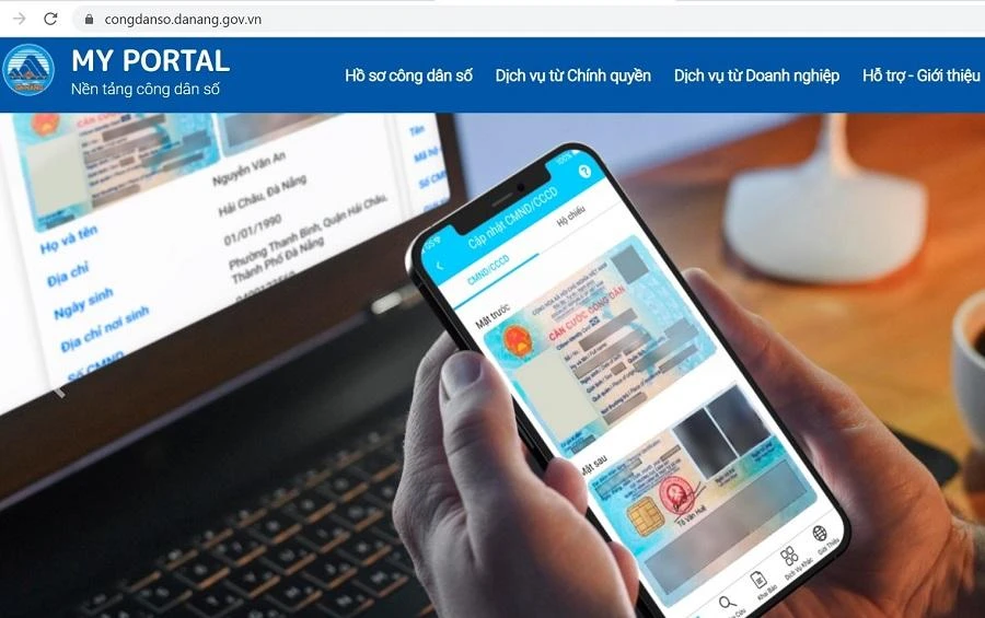Nền tảng Công dân số - My Portal tại Đà Nẵng. Ảnh: TẤN VIỆT