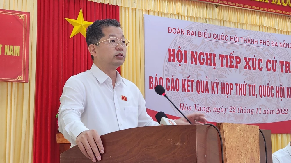 Bí thư Thành ủy, Trưởng đoàn ĐBQH đơn vị TP Đà Nẵng Nguyễn Văn Quảng. Ảnh: TẤN VIỆT