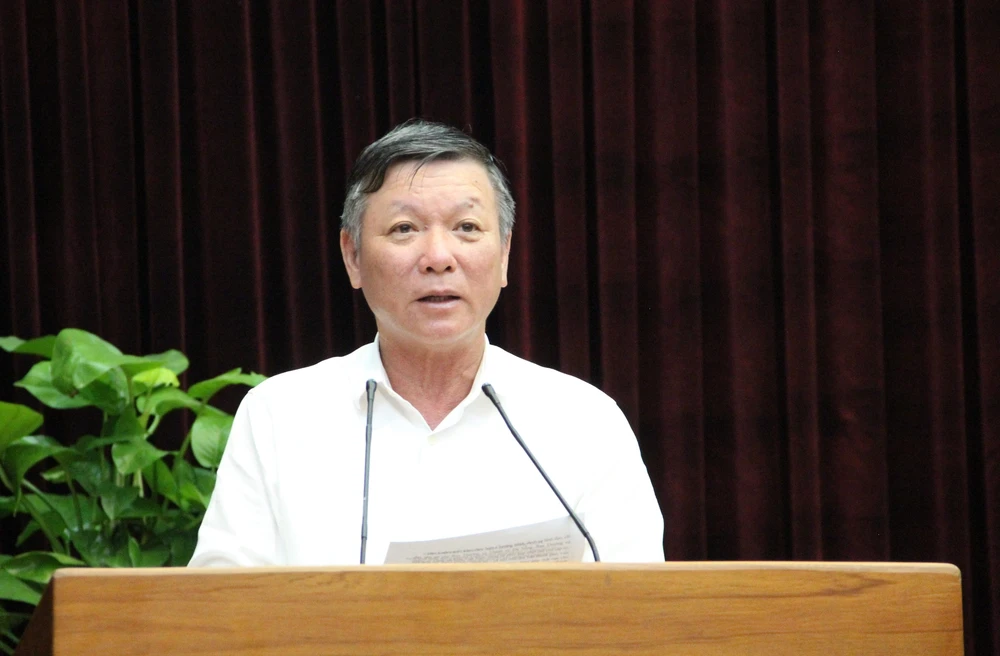 Ông Lê Văn Trung, Trưởng Ban Dân vận Thành ủy Đà Nẵng. Ảnh: TẤN VIỆT