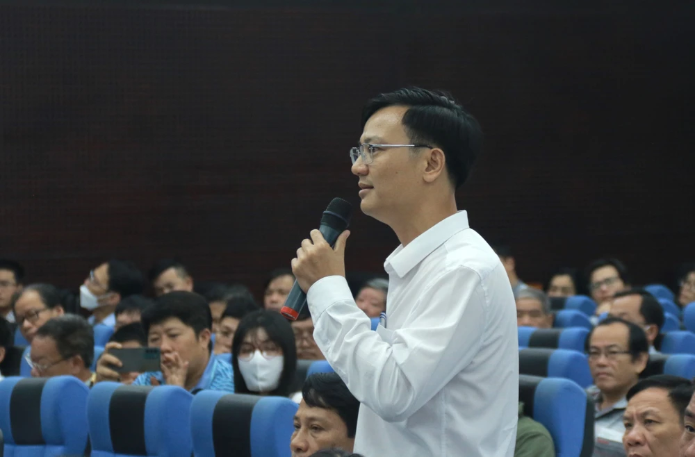 Phó Giám đốc Sở Xây dựng Đà Nẵng Lê Văn Tuấn. Ảnh: TẤN VIỆT