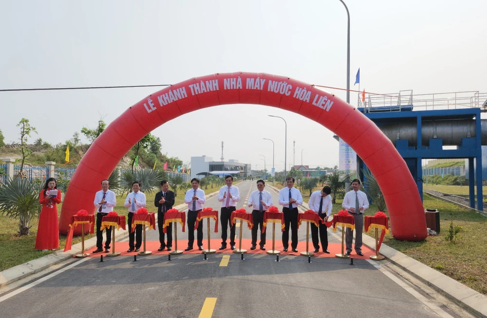 Nhà máy nước Hòa Liên khánh thành vào ngày 29-3. Ảnh: TẤN VIỆT