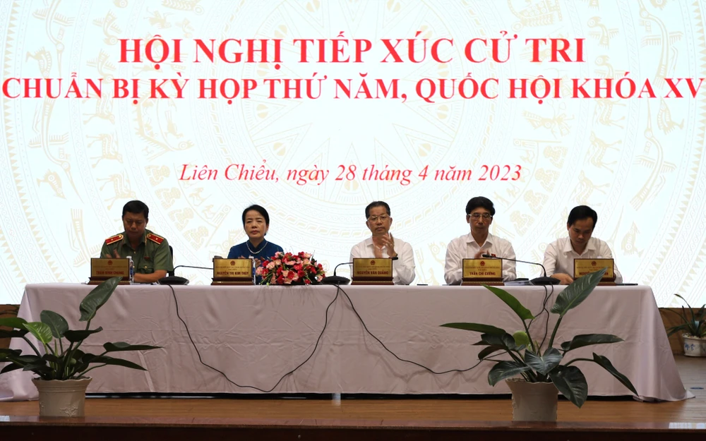 Đoàn ĐBQH TP Đà Nẵng tiếp xúc cử tri quận Liên Chiểu