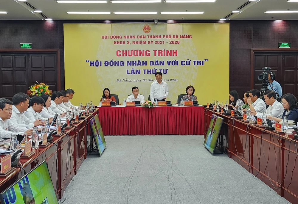 HĐND TP Đà Nẵng tổ chức chương trình “HĐND với cử tri” lần thứ tư, khóa X. Ảnh: TẤN VIỆT