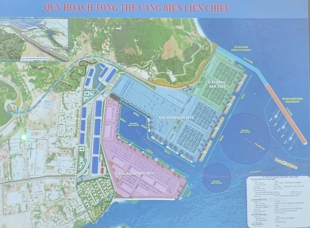 Phối cảnh dự án cảng Liên Chiểu. Ảnh: TẤN VIỆT
