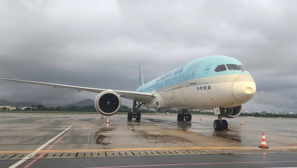 bị móp đầu máy bay đà nẵng hàn quốc