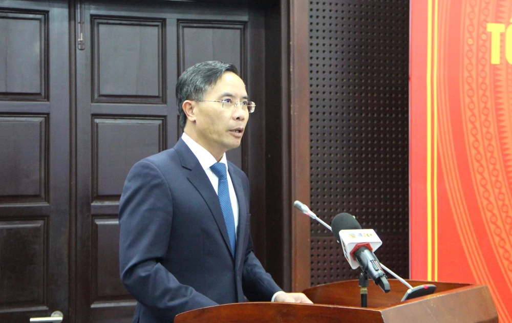 Ông Phạm Đức Ấn phát biểu kết luận. Ảnh: TẤN VIỆT