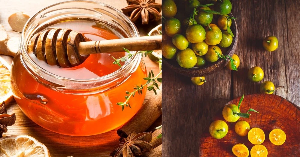 quất ngâm mật ong