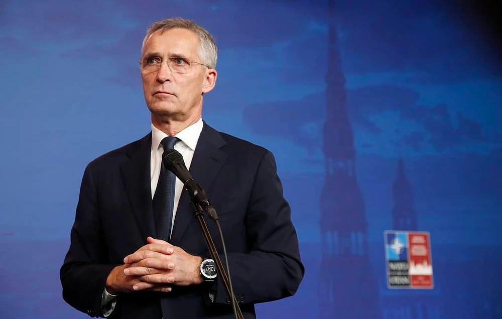 Tổng thư ký NATO ông Jens Stoltenberg. Ảnh: Toms Kalnins/EPA-EFE