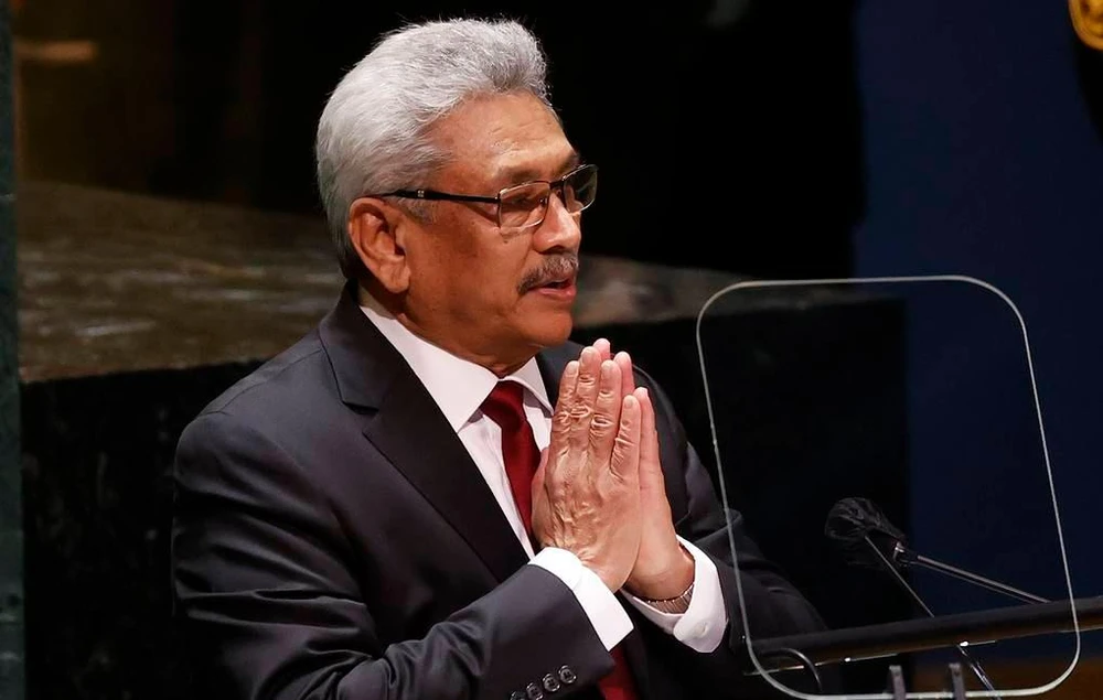 Cựu Tổng thống Sri Lanka, ông Gotabaya Rajapaksa. Ảnh: John Angelillo/EPA-EFE