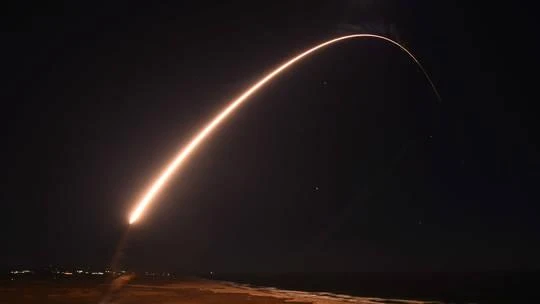 Mỹ thử tên lửa đạn đạo liên lục địa sau nhiều lần trì hoãn. Ảnh: US Space Force