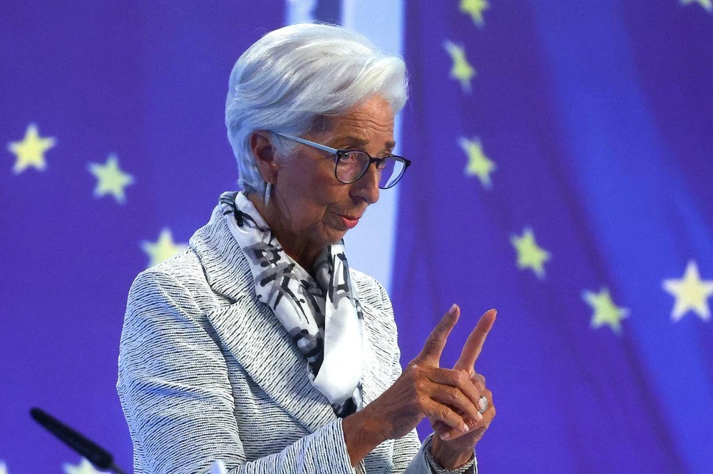 Chủ tịch Ngân hàng Trung ương châu Âu Christine Lagarde. Ảnh: REUTERS