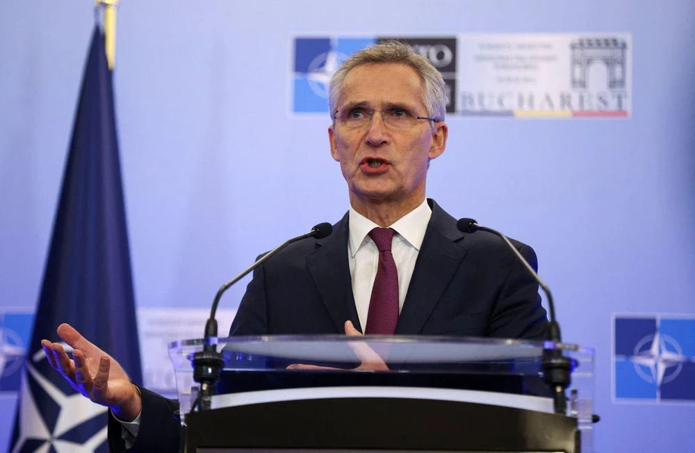Tổng thư ký NATO Jens Stoltenberg. Ảnh: Stoyan Nenov/REUTERS