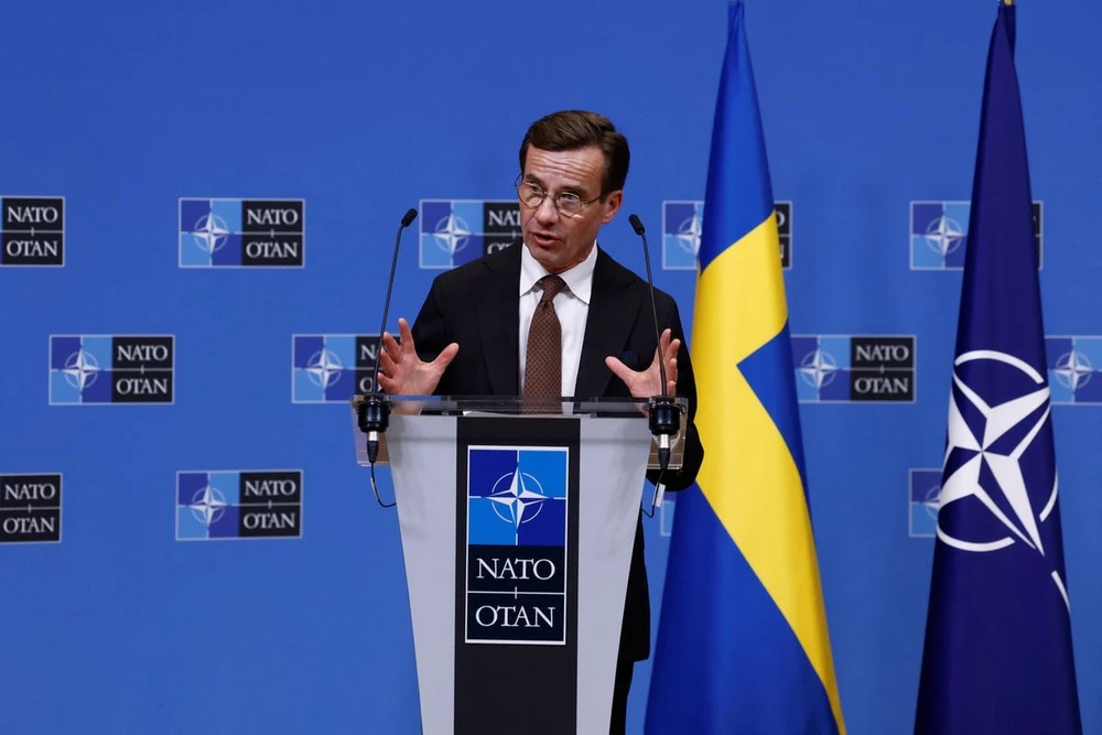 Thủ tướng Thụy Điển Ulf Kristersson. Ảnh: Yves Herman/REUTERS