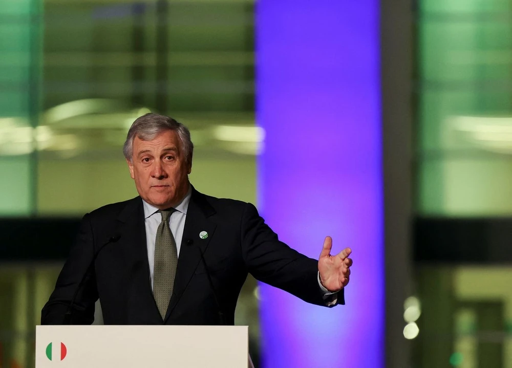Ngoại trưởng Ý Antonio Tajani. Ảnh: Violeta Santos Moura/REUTERS